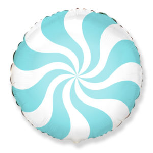 Balloon Foil Candy Twist Pastel Blue