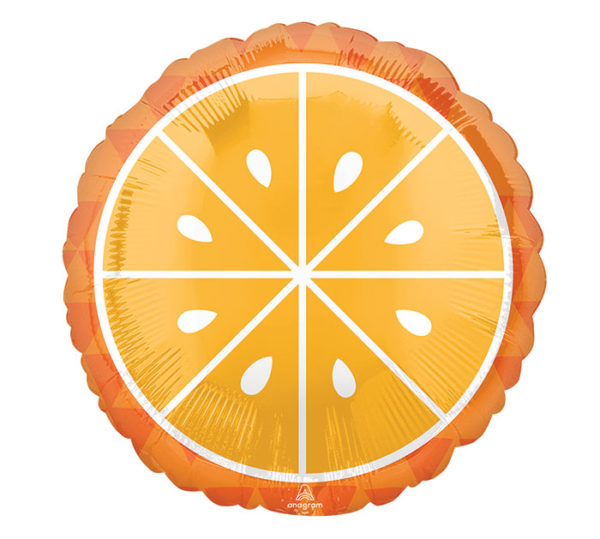 Balloon Foil Fruit Slice Orange