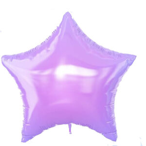 Balloon Foil Star Iridescent Purple