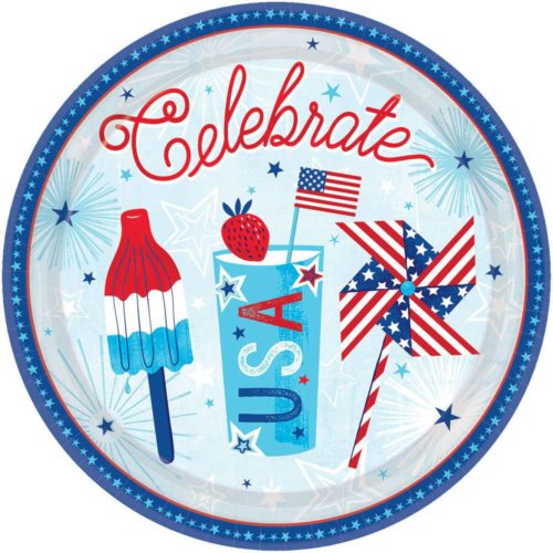 Party Collection USA Celebrate Plates