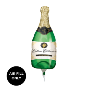Non Helium Balloon: Mini Champagne Bottle Chateau