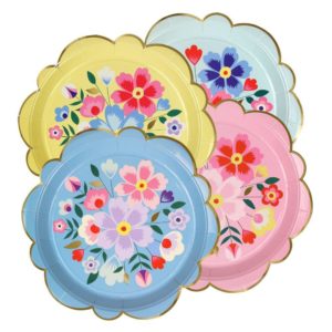 Party Plates Floral Large