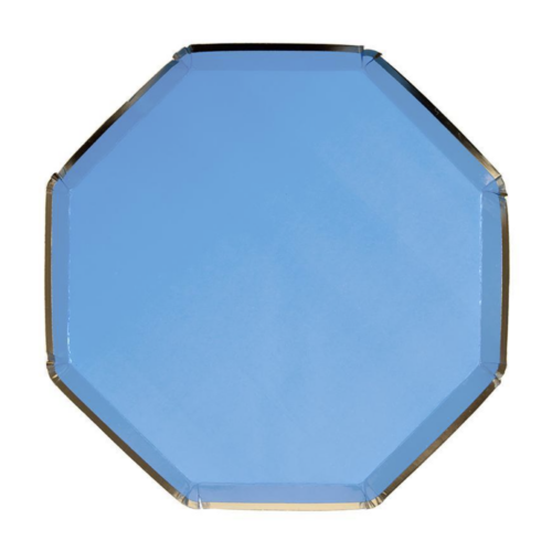 Party Plates Bright Blue
