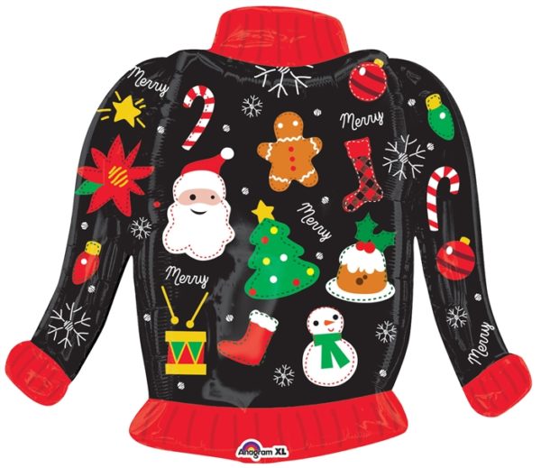 Balloon Foil Christmas Sweater