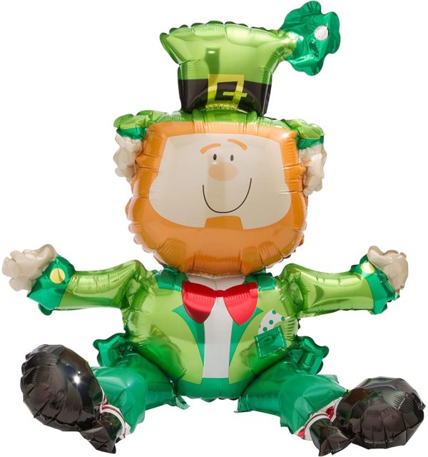 Balloon Foil St. Patrick's Day Leprechaun Sitting