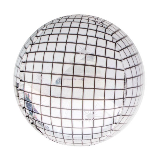 Balloon Foil Orbz 16" Disco Ball Squares Mingle