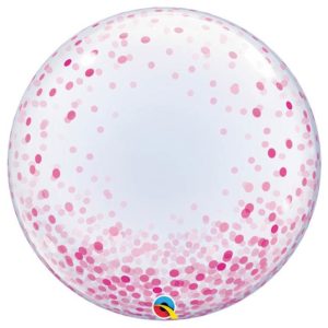Balloon Plastic Bubble Confetti Pink