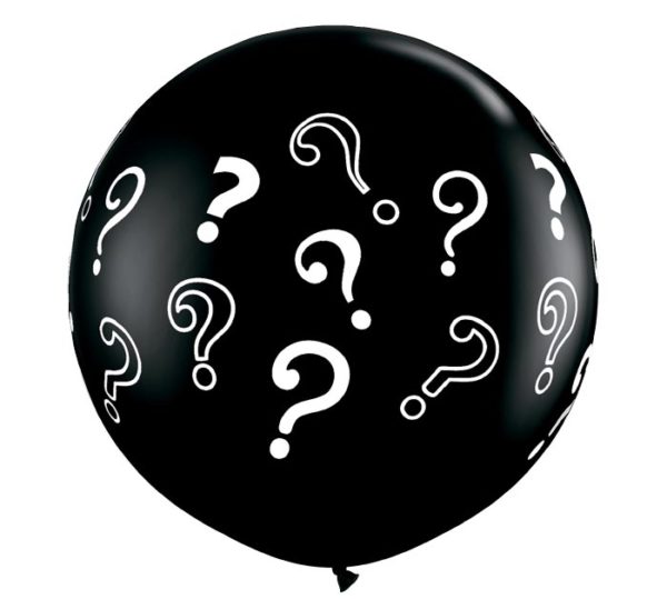 30" Printed Balloon Jumbo Question Mark