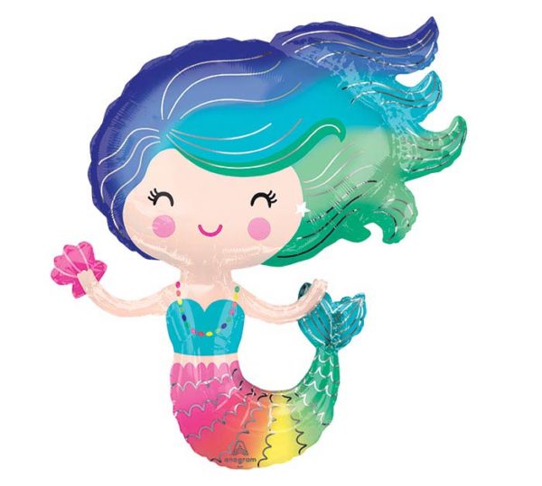 Balloon Foil Mermaid Rainbow