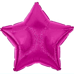 Balloon Foil Star 20" Dazzler Fuschia
