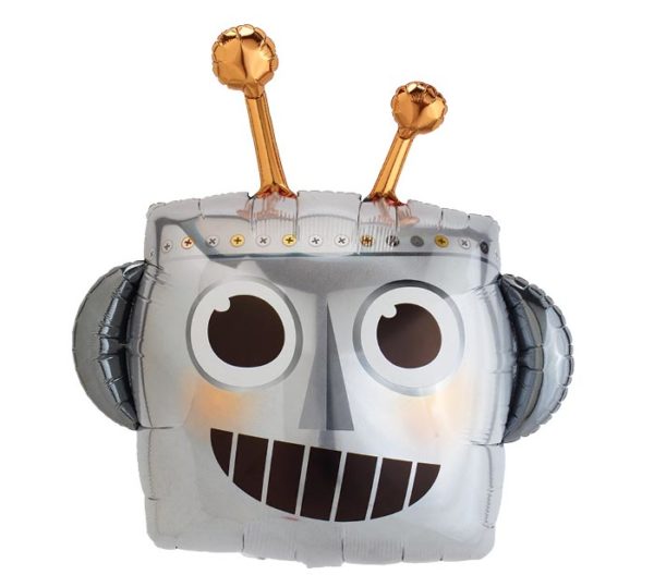 Balloon Foil Robot Head