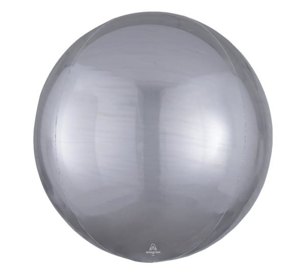 Balloon Foil Orbz 24" Silver
