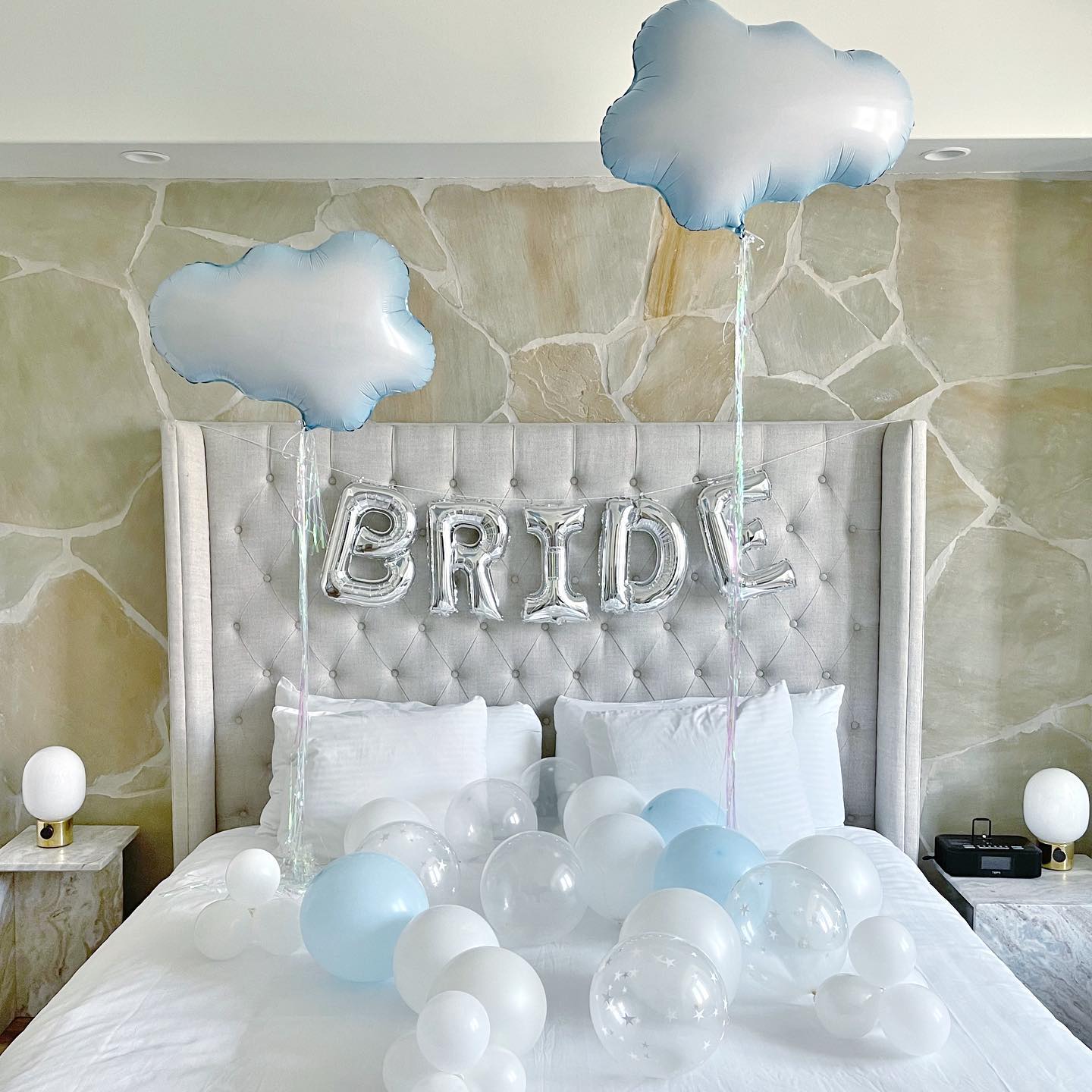 This bride is on cloud nine! ☁️ 

#brideoncloudnine #bacheloretteparty #30abachelorette #alysbeachbach #bridetobe #balloon #heliumballoons