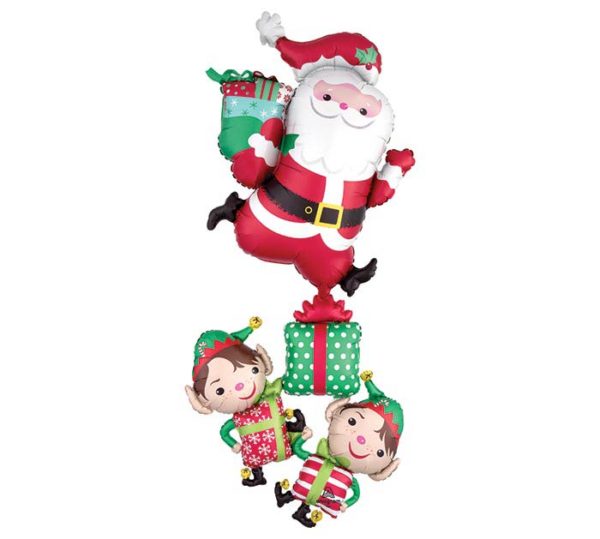 Balloon Foil Christmas Santa Elf