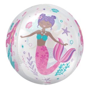 Balloon Foil Orbz 16" Mermaid Shimmer - Image 2