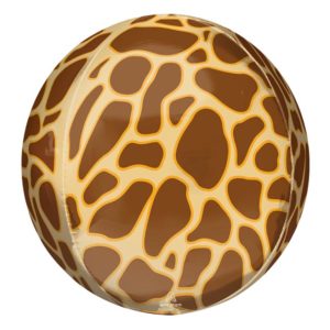 Balloon Foil Orbz 16" Animalz Giraffe