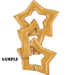 Balloon Foil Star Link 48" Gold - Image 2