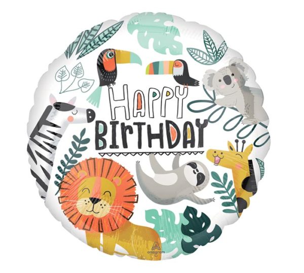 Balloon Foil Happy Birthday Get Wild