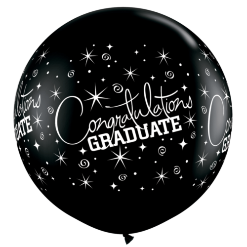 30" Printed Balloon Jumbo Graduate
