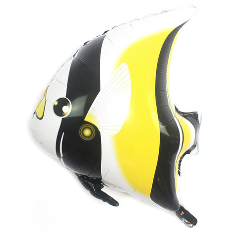 Balloon Foil Black and Yellow Fish