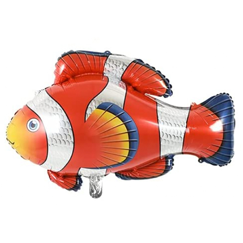  TONIFUL Clownfish Foil Balloons Sea Creatures Large Fish Ocean  Animal Mylar Balloons Tropical Fish Mylar Balloons Cartoon Balloons Ocean  Themed Party Balloon for Weddings Birthday Baby Shower Decor : CDs 