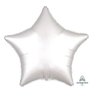 Balloon Foil Star White Luxe