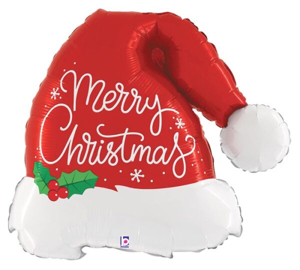Balloon Foil Christmas Santa Hat