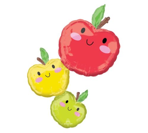 Balloon Foil Back To School Apple Stack
