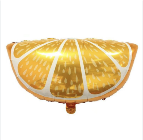 Balloon Foil Fruit Slice Orange Half