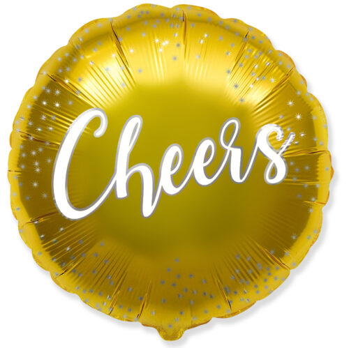 Balloon Foil Cheers Gold Stars