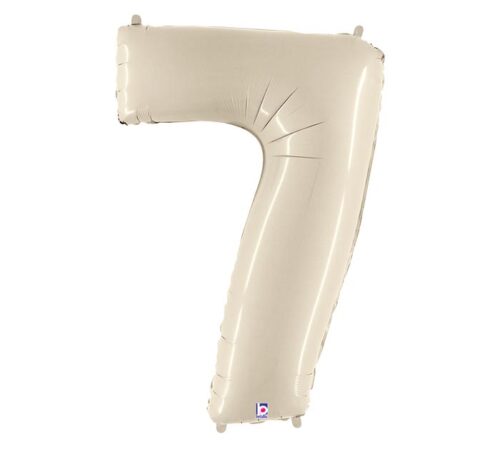 Number Balloon Cream 7