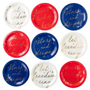 Party Collection USA Script Plates - Image 2