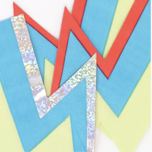 Party Collection Superhero Lightning Bolt Napkins - Image 3