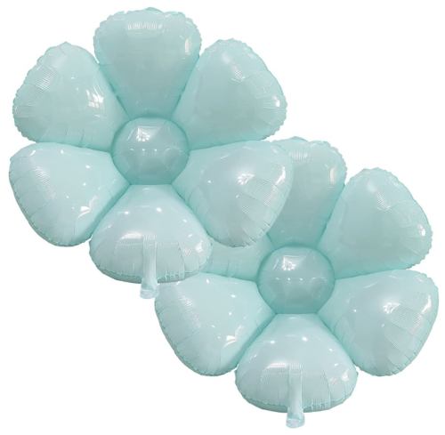 Balloon Foil Flower Daisy 38" Blue