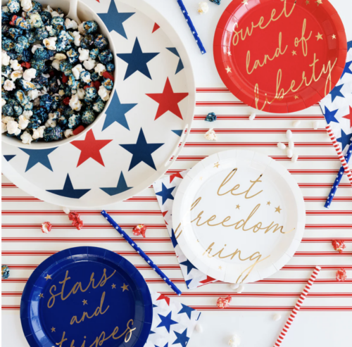 Party Collection USA Script Plates