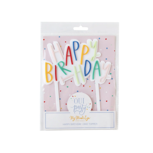 Party Collection Oui Birthday Cake Topper