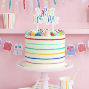 Party Collection Oui Birthday Cake Topper - Image 3