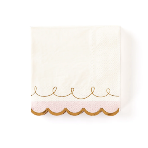 Party Napkins Scallop