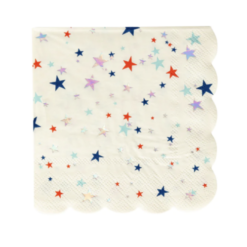 Party Collection USA Star Napkins