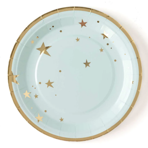 Party Collection Oh Baby Blue Star Plates