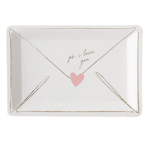 Party Collection Valentines Love Note Plates
