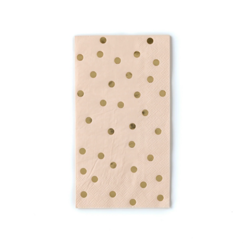 Party Napkin Blush Polka Dot
