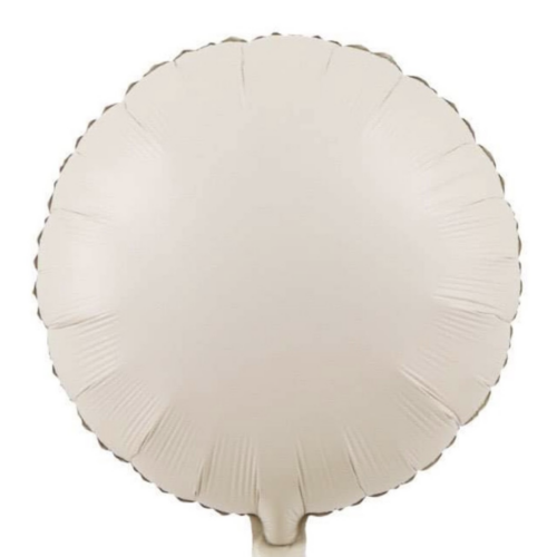 Balloon Foil Round Ivory White