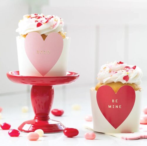 Party Collection Valentines Baking Cups