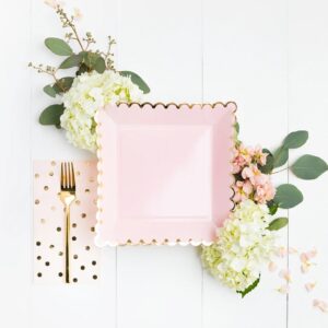Party Napkin Blush Polka Dot - Image 2