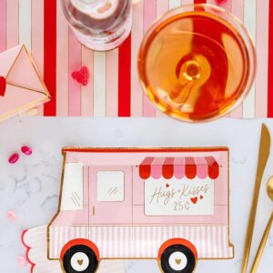 Party Collection Valentines Truck Shaped Plate - Image 2