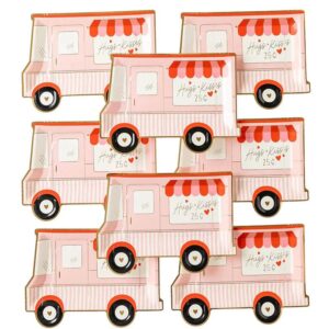 Party Collection Valentines Truck Shaped Plate - Image 3