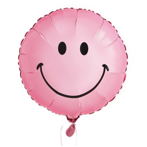 Balloon Foil Emoji Smile Pink