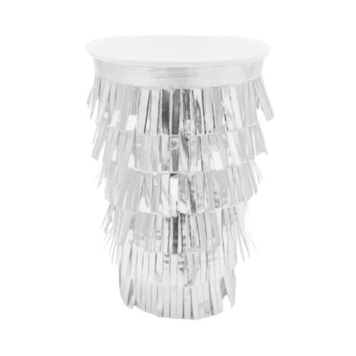 Party Collection Brides Last Ride Silver Fringe Cups