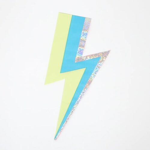 Party Collection Superhero Lightning Bolt Napkins